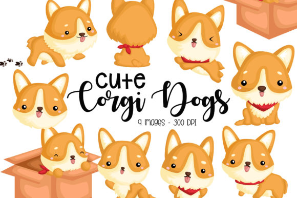 Cute Corgi Clipart