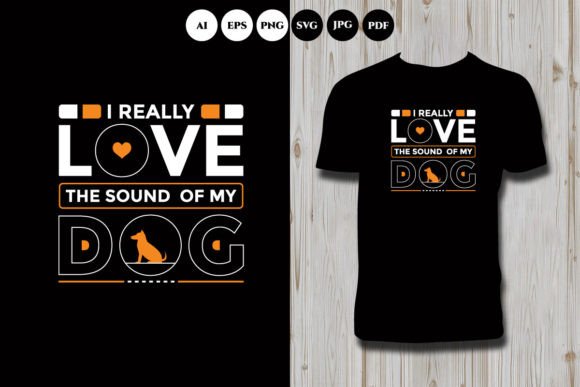 Cute Dog Lettering T Shirt