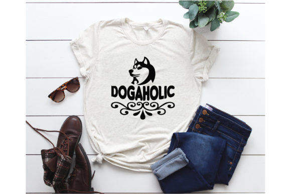 Dogaholic T-shirt Design