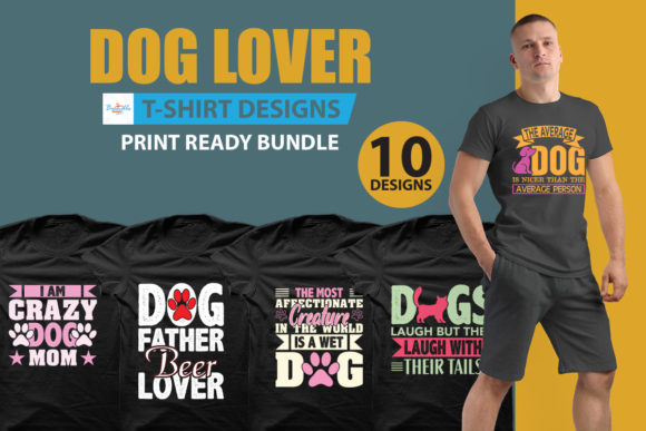 Editable Dog Lover T-shirt Design Bundle
