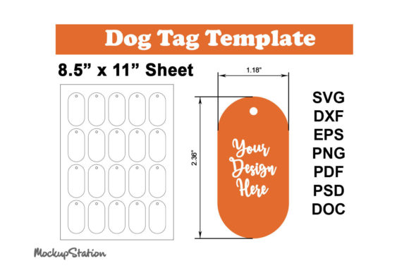 Embroidery Design Review: Dog Tag Template SVG Printable Tag