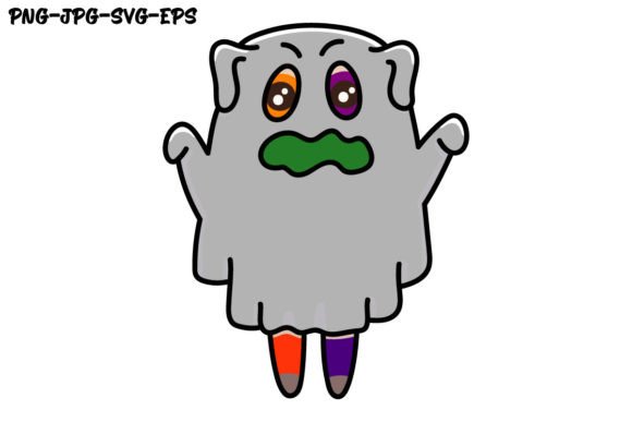 Ghost Dog Halloween Design
