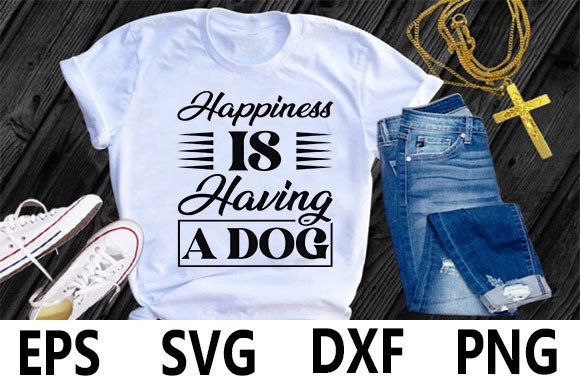 Happy Dog T-Shirt Design