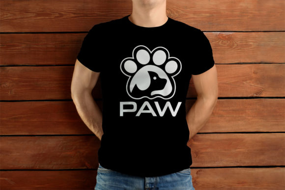 Paw and Dog T-shirt Design