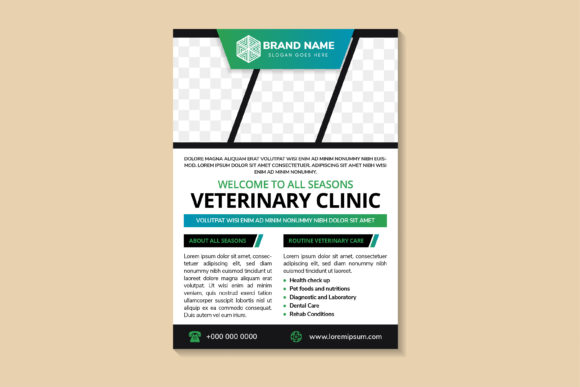 Veterinary Clinic Vertical Flyer
